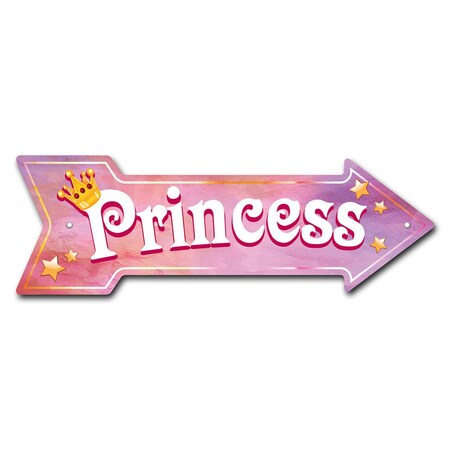 Princess 2 Arrow Sign Funny Home Decor 36in Wide